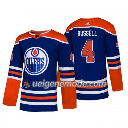 Herren Eishockey Edmonton Oilers Trikot Kris Russell 4 Adidas Alternate 2018-19 Authentic